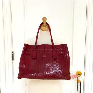 Tod’s Snakeskin Tote